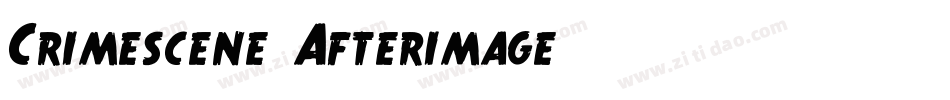 Crimescene Afterimage字体转换
